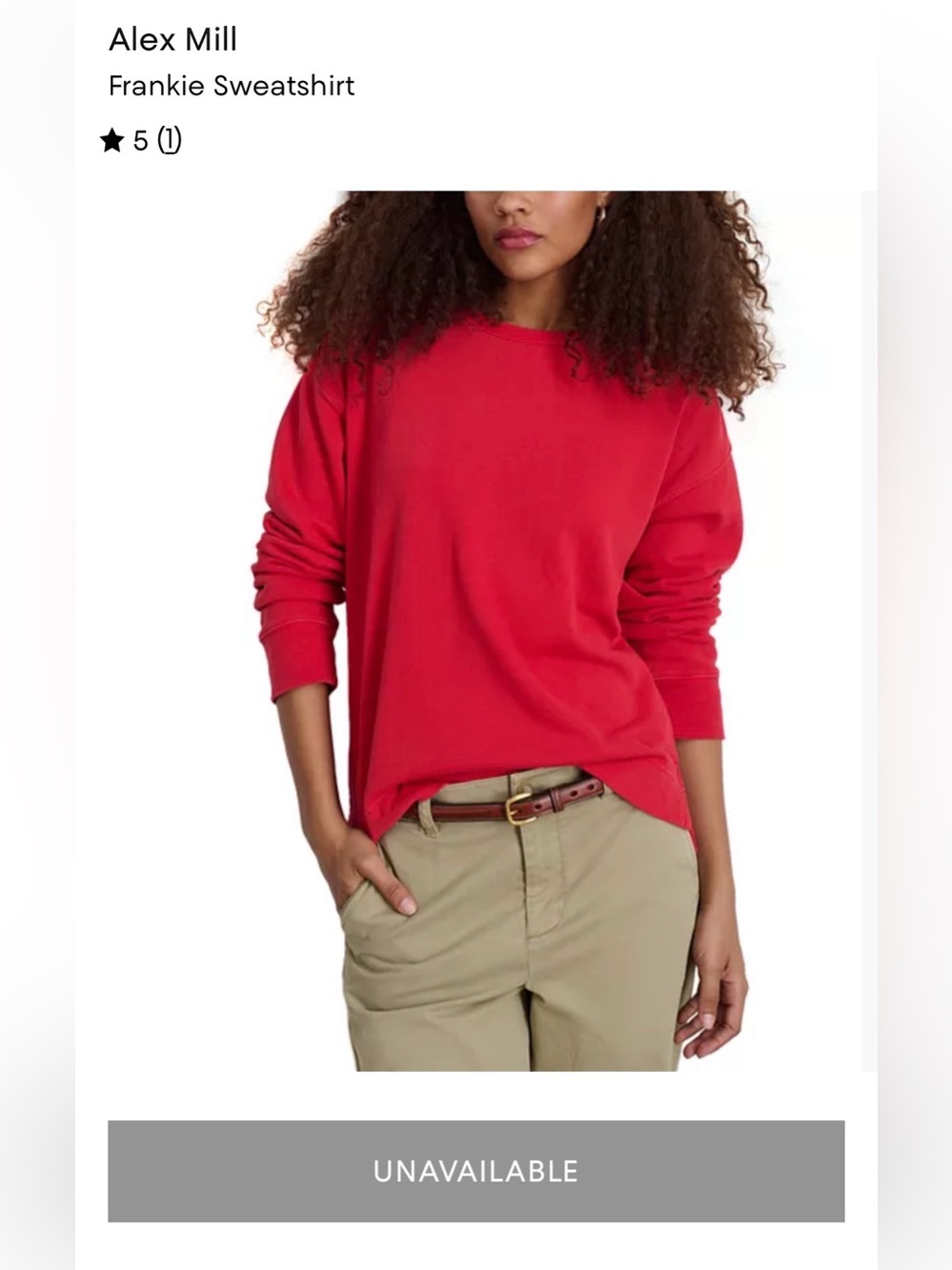 Alex Mill Frankie Sweatshirt